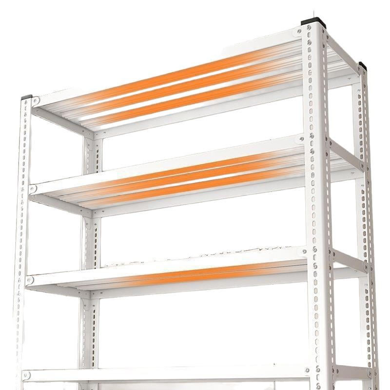 厚みのある多層倉庫棚、中型倉庫用収納棚、鉄製収納棚、宅配便や衣料品倉庫に最適