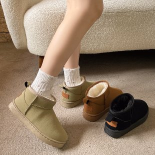 Snow boots for women 2023 winter new round toe large size foreign…