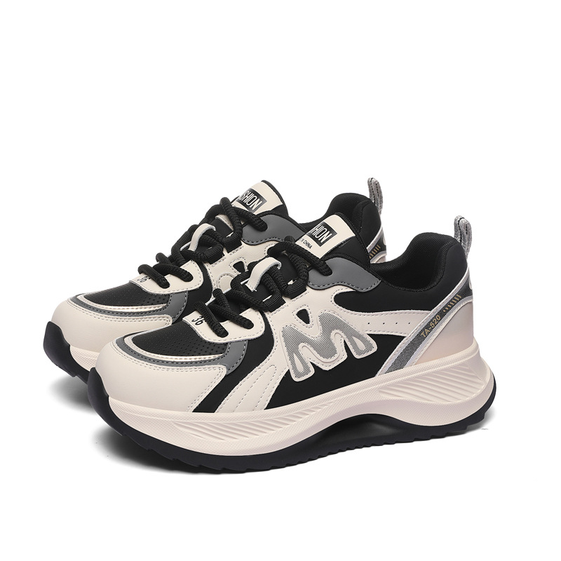 New Thick Soled Shock-absorbing Running Shoes, Lightweight And Versatile Sports And Leisure Shoes_voghion.com