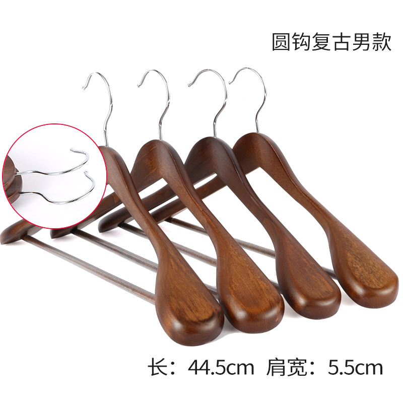 남자의 넓은 어깨 복고풍 라운드 후크