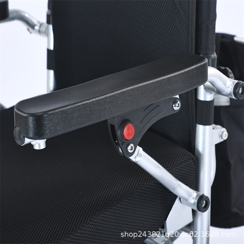 Customized Electric Wheelchair, Cross-Border Aluminum Alloy Model, Fully Automatic Foldable Mobility Scooter for the Elderly and Disabled, Lightweight and Foldable