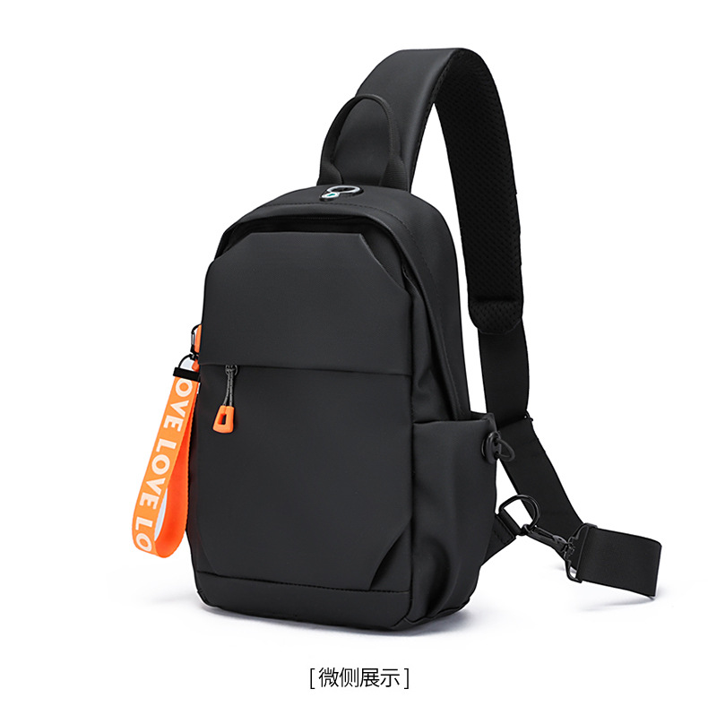 New men's chest bag, crossbody bag, fashionable small bag, cross-border multi-functional waist bag, water-resistant chest bag, outdoor sports undefined