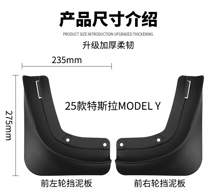 Suitable for Tesla Tesla MODEL Y 2025 Rejuvenation New Edition Foreign Trade Cross-border MODELY Fender Piwa
