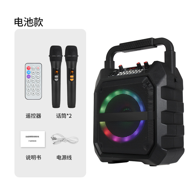 12インチ広場舞音響bluetoothスピーカー屋外k歌無線マイク大出力演出移動レバースピーカー|undefined