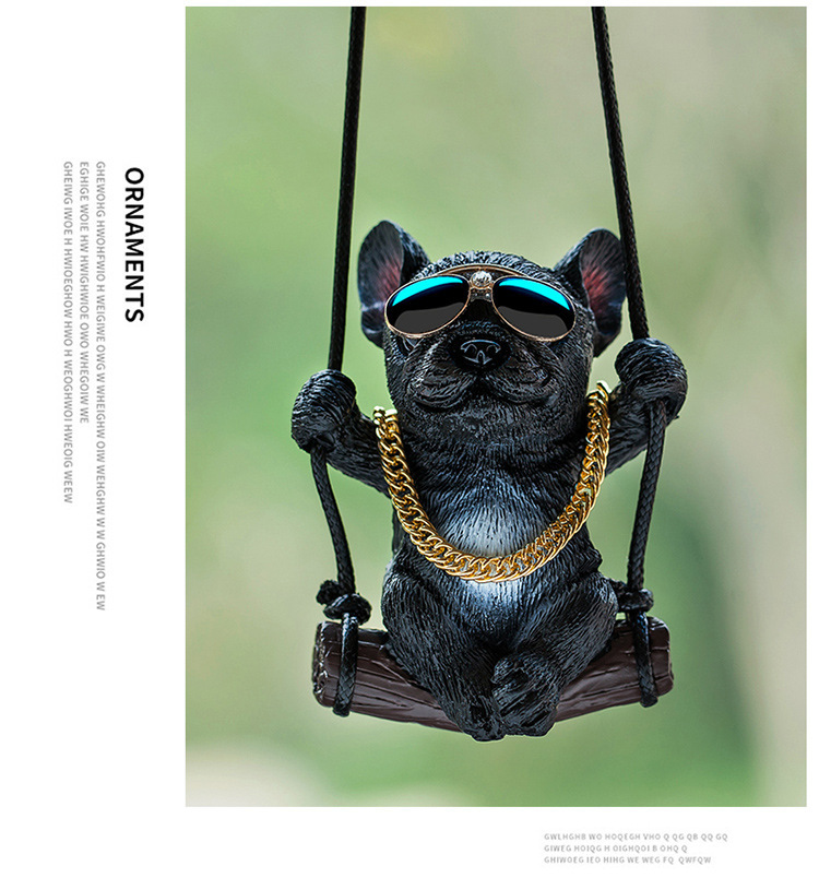 New car pendant car interior pendant Internet famous swing method dog car pendant decoration load rearview mirror car pendant car