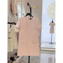 15234��ʽС����ɫԲ������ȹ��2024�ļ��¿����ʳ��ÿ�Ůװ