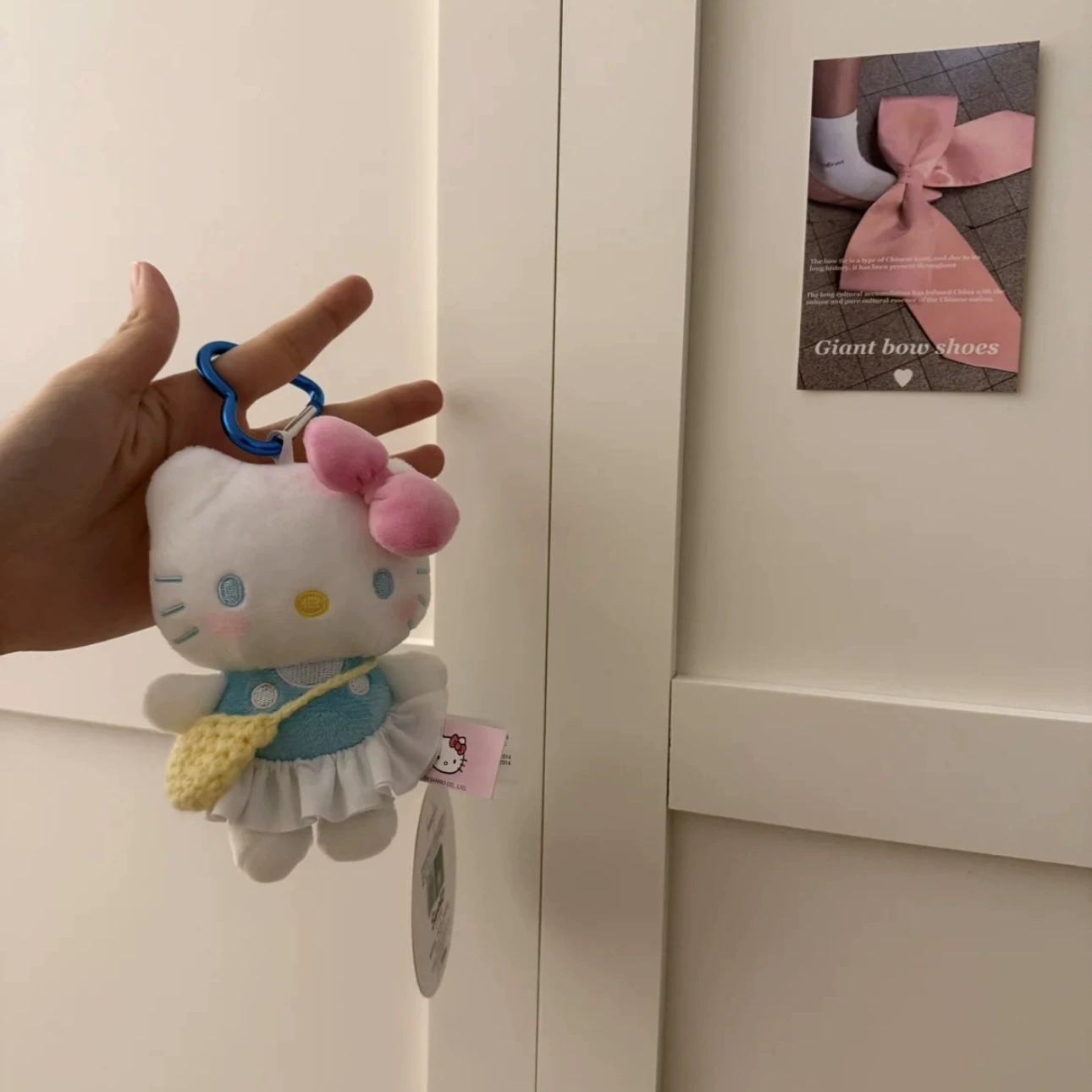 Hello Kitty, sanrio, оригинальная плюшевая подвеска, кукла, брелок, украшение сумки