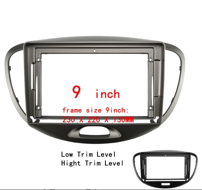 Applicable to 2012 Hyundai I-10 (9inch , High Configuration, Low Configuration) Central Control Navigation Frame and Audio Panel Frame