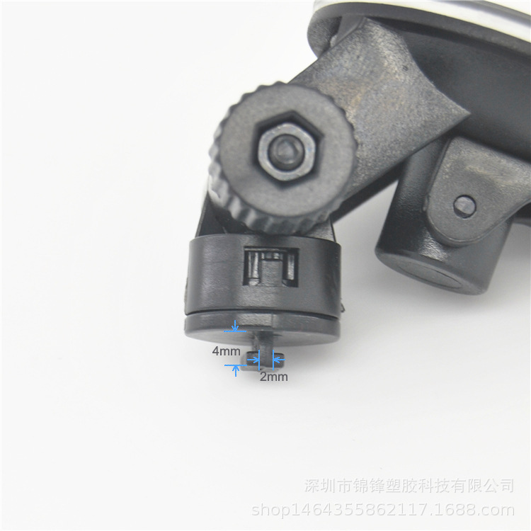 Soporte de grabadora de conducción de hebilla en T pequeña universal Ren exing/Tumei/black de mancha negra soporte corto de ventosa giratoria