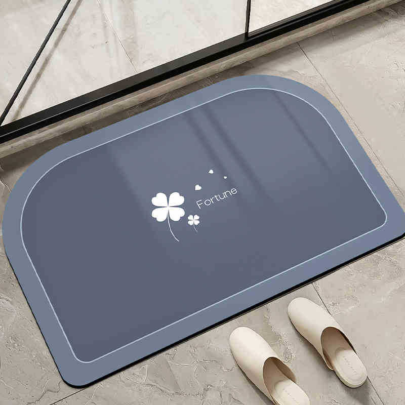 Moderno simple alfombra de barro de diatomeas color sólido absorción de agua alfombra de suelo de secado rápido inodoro antideslizante fácil de cuidar alfombra de pies