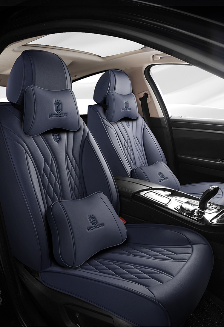 2026 New Model Full Leather Breathable Business-Style Universal Four-Season Full-Cover Car Seat Cushion Cover