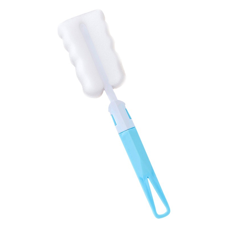 Cabezal de repuesto de esponja para cepillo de biberones, cepillo para tetinas, juego de limpieza de biberones para bebés con almacenamiento