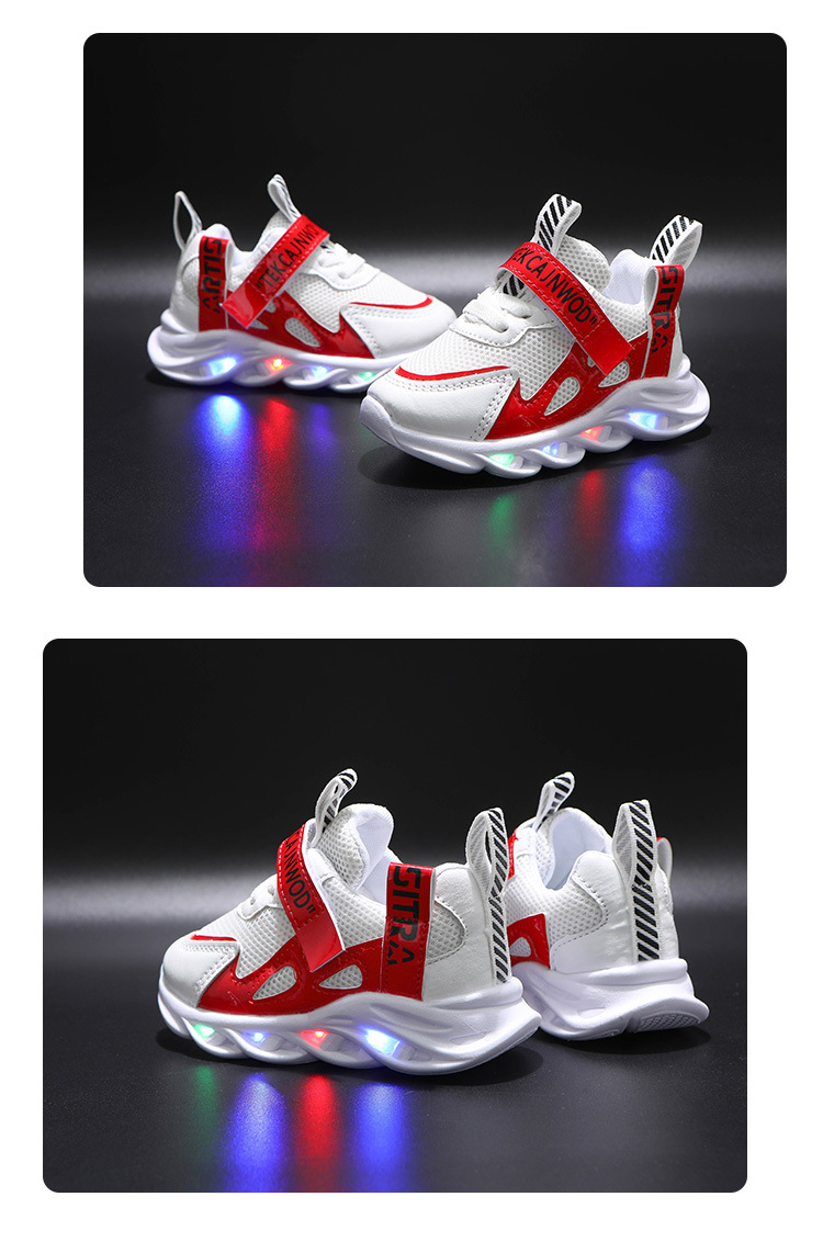 Led sneakers voor meisjes met ademende mesh stof_voghion.com