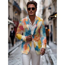D 87475 3D Print Casual Blazer ʱ����װ���� �羳��������