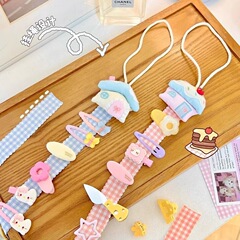新しい子供のかわいいレトロな小屋のヘアピンの収納は甘美な少女の心の装飾のペンダントの壁の装飾の飾りを持ちます。
