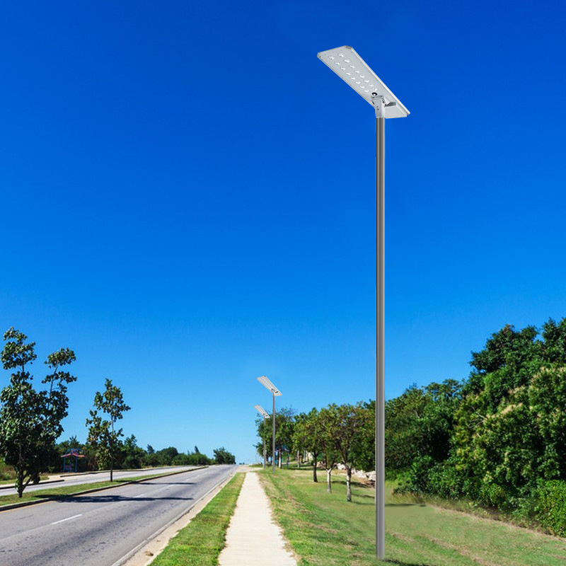 Lámpara de calle solar perfil aluminio patio integrado iluminación carretera paisaje municipal hogar Super brillante Lámpara de calle de alta potencia
