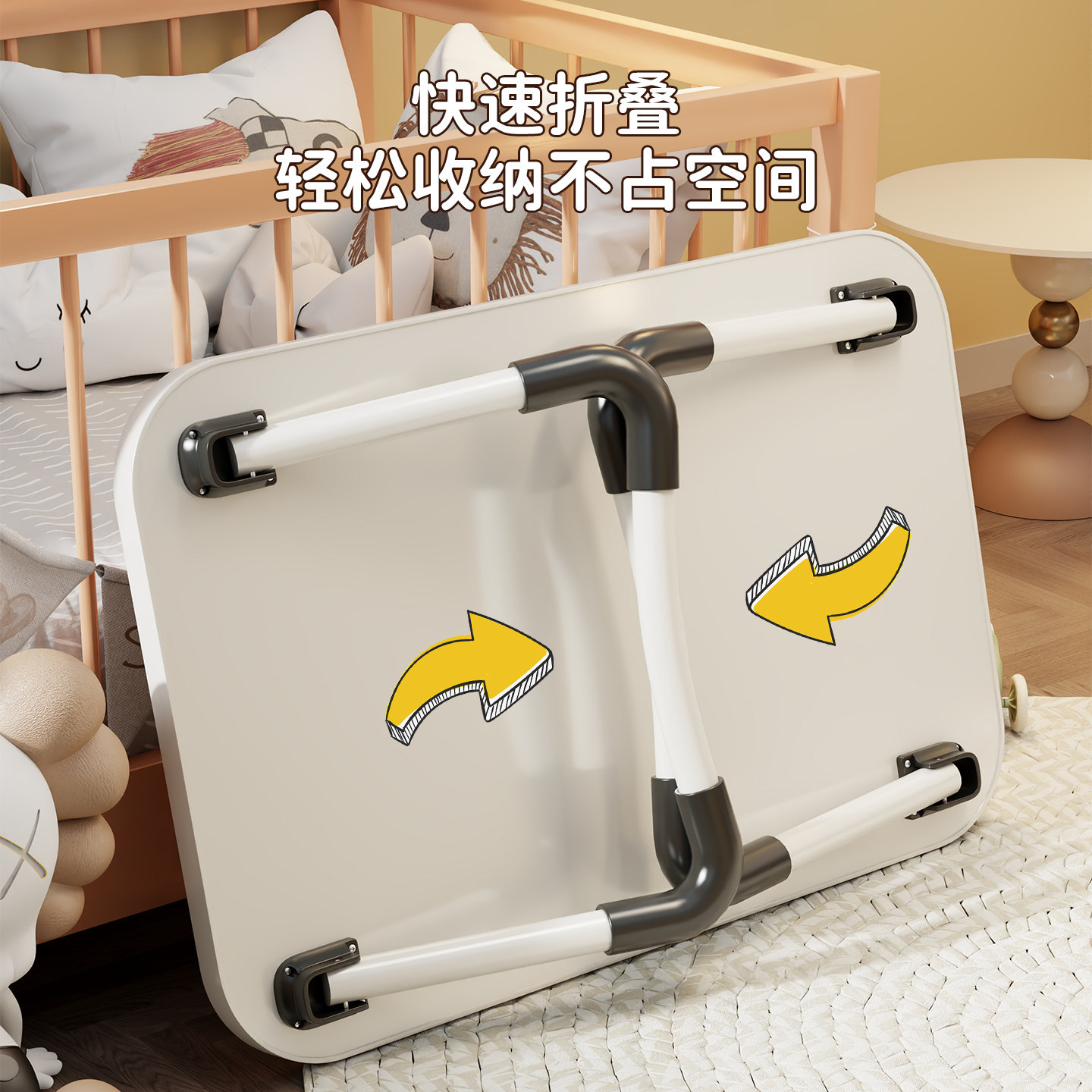 Mesa Plegable para Cama, Multifuncional, para Dormitorio y Estudiantes