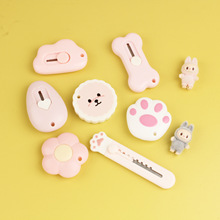 新款云朵骨头猫爪唱片小U熊掌小熊花朵创意迷你美工刀便携小刀