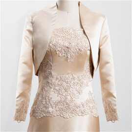 香槟色外贸妈妈装39缎子礼服晚礼服新娘母亲Mother of the Bride