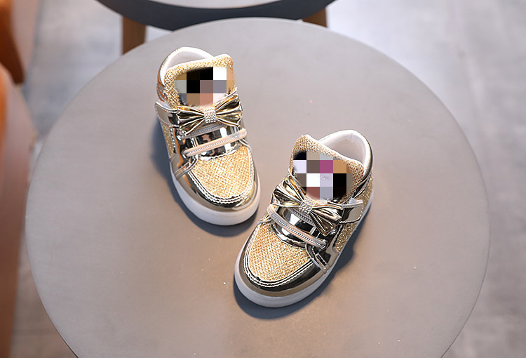 Lasten vilkkuvat kengät Urheilukengät Prinsessakengät strassit Hengittävät Kevyet Kengät_voghion.com