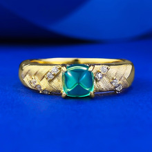 Ľ���錚 2024�¿�S925�y僽�5*5mm������ĸ�G�����ʯŮ���zָ�h