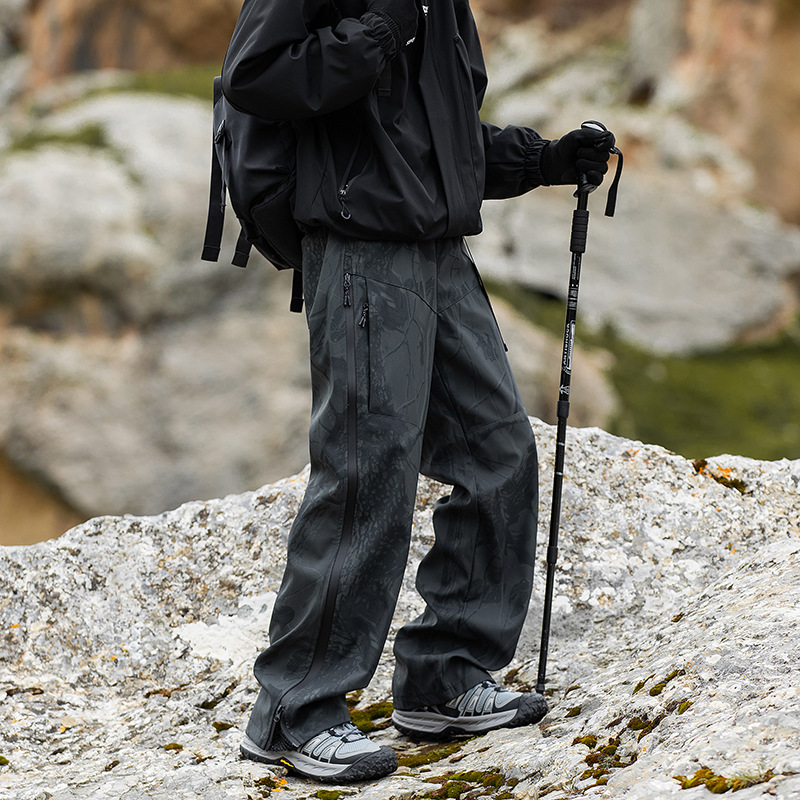 Mountaineering Pants Men's Spring and Autumn Outdoor Quick-drying Hiking Sports Crock Pants Waterproof Casual Pants