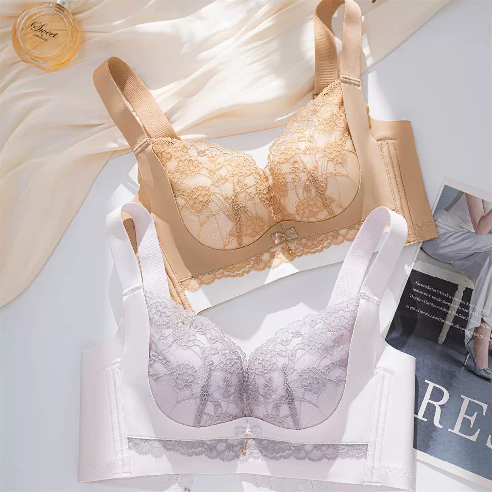 小胸内衣聚拢调整型文胸无钢圈舒适内衣滑滑杯防下垂内衣收副乳