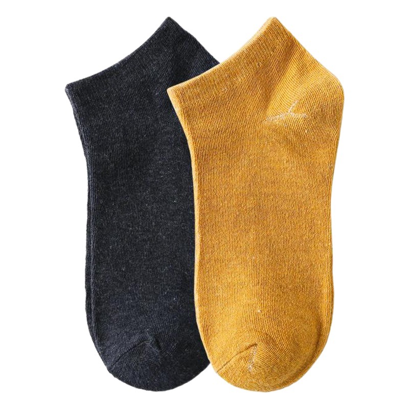 男性用靴下純色非主流カップル短ステルス浅口靴下新純色綿スポーツ靴下