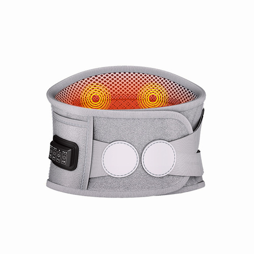 Heat Therapy Waist Belt with Salt and mugwort Warm Compress, Heated Charging Massage Device with Vibration and Graphene