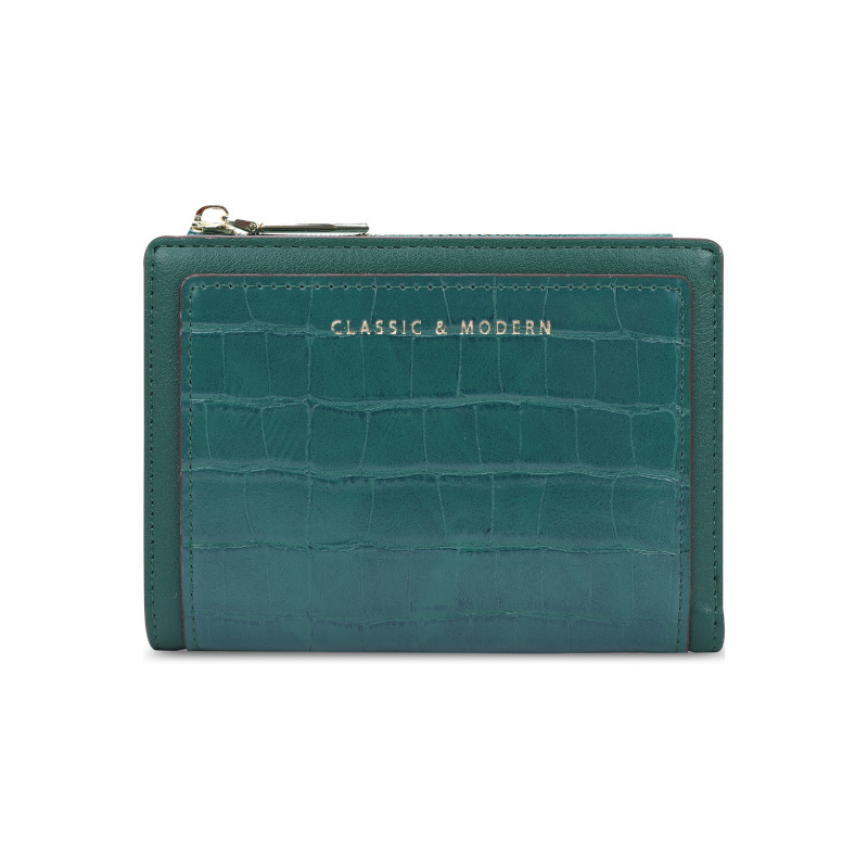 Monedero clásico Tailian con estampado de cocodrilo, cartera corta de PU, bolso cruzado plegable para mujer, Tailian