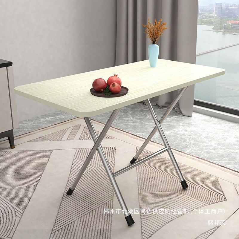 Fábrica directa mesa plegable rectangular mesa de comedor doméstica dormitorio dormitorio mesa pequeña al lado de la cama escritorio al aire libre image 3