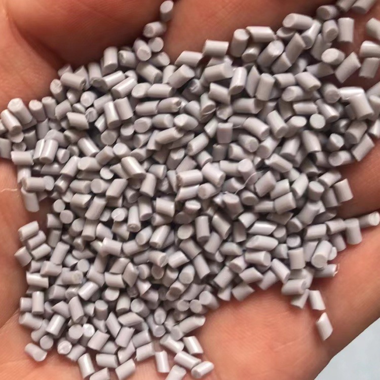 颗粒生产厂家PVC45P灰色红色白色黑色插头料ROHS环保塑胶粒子