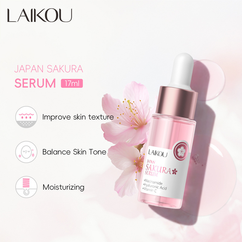 Laikou Sakura Essence 17ml Essence Hydrating and Moisturizing Skin Care Products Cross-Border Manufacturer Spot Wholesale Laikou Sakura Essence 17ml Essence Hydrating and Moisturizing Skin Care Products Cross-Border Manufacturer Spot Wholesale
