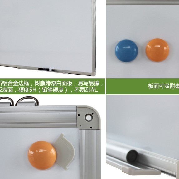 Pizarra blanca colgante, magnética de doble cara, pizarra blanca grande de una sola cara para escritura en la oficina, pizarra de pared, pizarra blanca para uso en el hogar y la enseñanza.