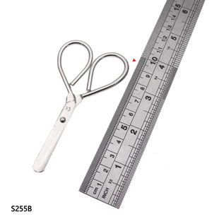 Factory Direct Supply 95mm Round Head Carbon Steel Electroplated Gauze Scissors Emergency Kit Scissors Embroidery Scissors Iron Wire Scissors in Stock