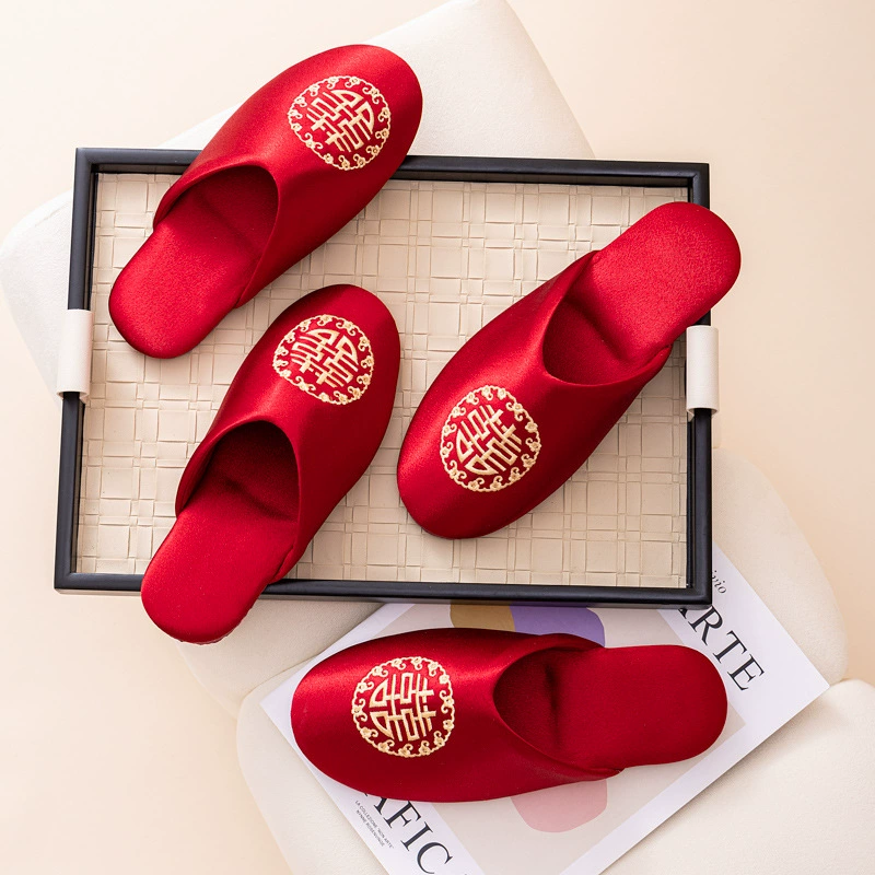 Свадебные холодные тапочки женские четыре сезона дома в помещении