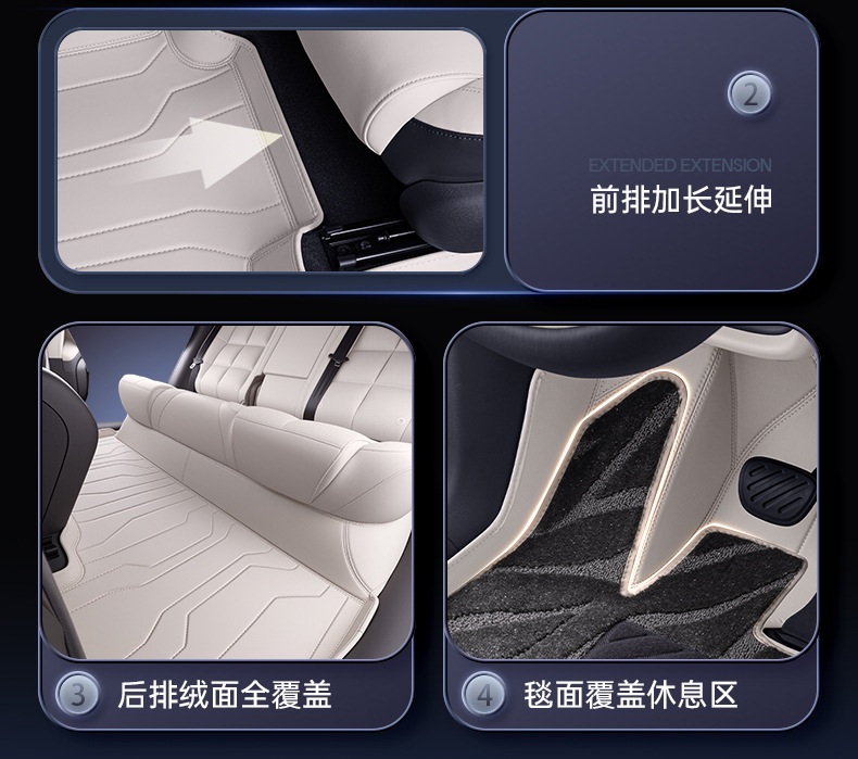 Specially Used for Zhiji L6 Floor Mats, Fully Surrounded by 25 New Car Interior Carpets, Modified Trunk Mats, Accessories and Supplies