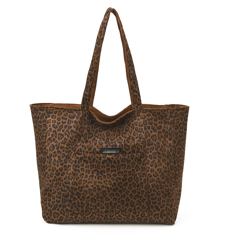 Europa y los Estados Unidos retro leopardo para hombres y mujeres bolsos de hombro bolsos de viaje de gran capacidad bolsos de mano de cacho de invierno niños bolsos de mochila