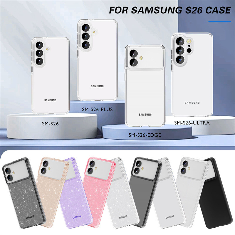 Samsung S26Ultra Terminator Glitter Transparent Mobile Phone Case Suitable for S25 Cross-Border New Model S24 Anti-Fall Protective Case Samsung S26Ultra Terminator Glitter Transparent Mobile Phone Case Suitable for S25 Cross-Border New Model S24 Anti-Fall Protective Case