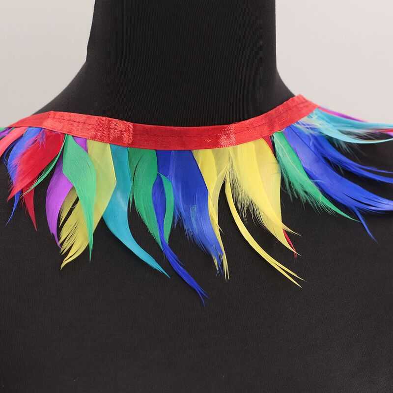 Feather DIY Materials for Decoration, Natural Goose Feather Trim for Dress Sleeves, Latin Dance Skirt Edges, Fashionable Decoration Feather DIY Materials for Decoration, Natural Goose Feather Trim for Dress Sleeves, Latin Dance Skirt Edges, Fashionable Decoration