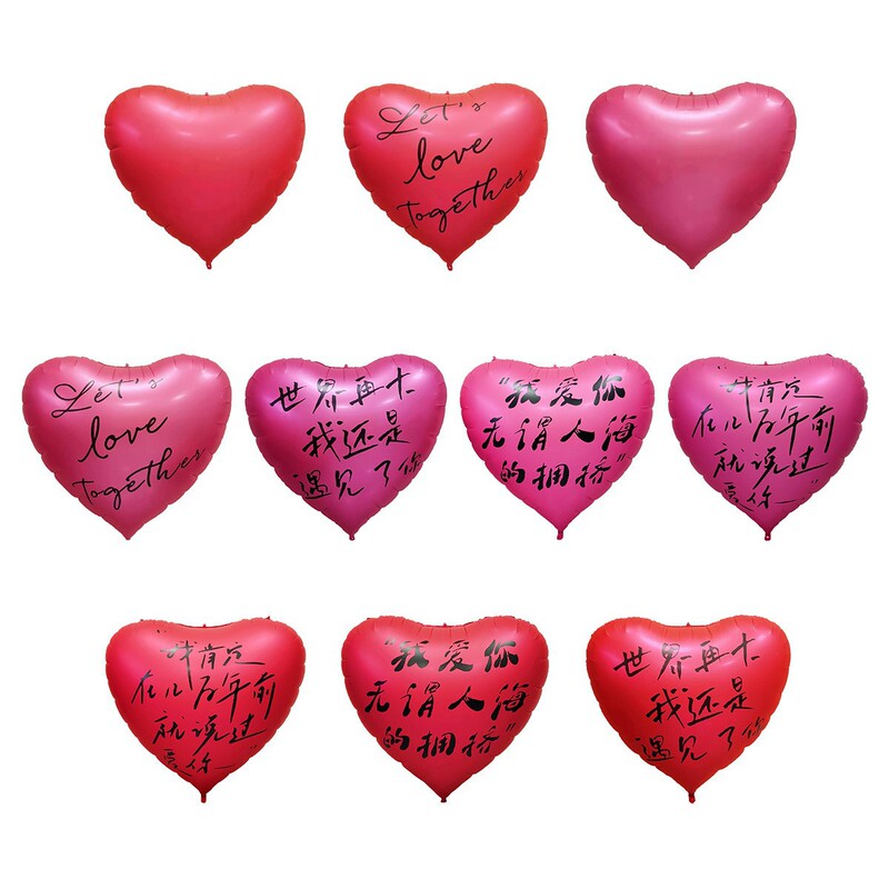 Extra Large Wedding Heart-Shaped Aluminum Foil Balloon Heart Wall Engagement Photo Props Birthday Decoration Wedding Props Wall