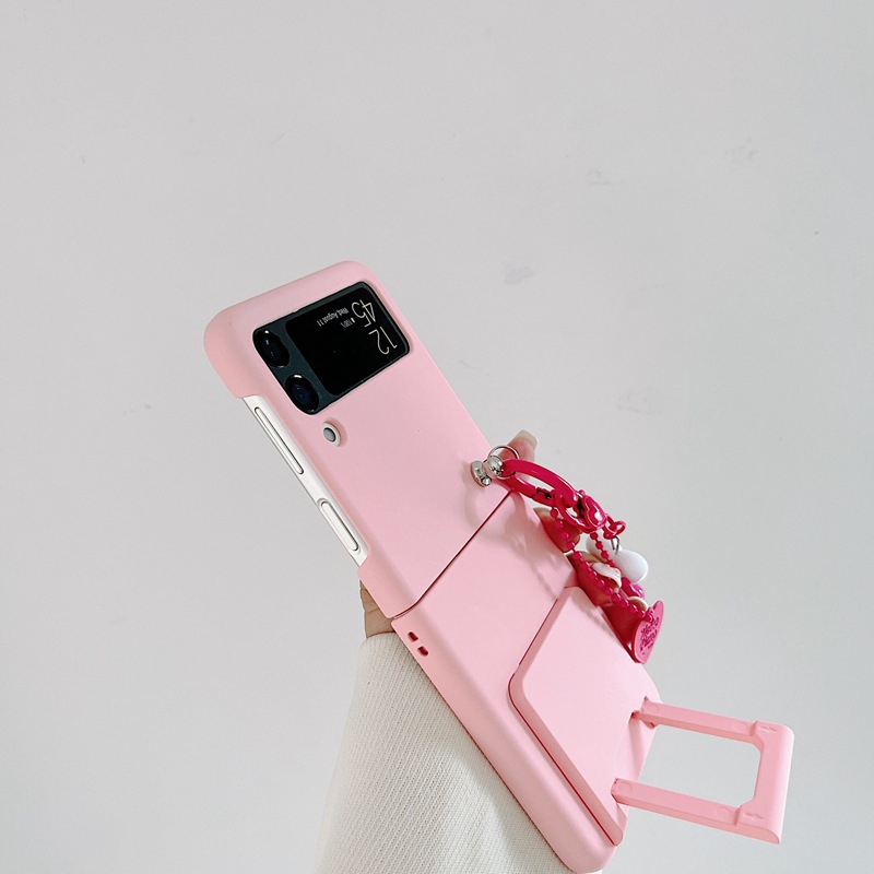 Funda para samsung galaxy z flip4 3 con soporte y corazón_voghion.com
