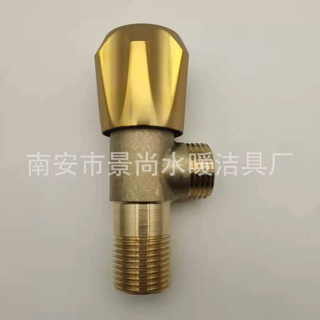 Self -produced red -rushing bronze triangular valve toilet inlet switch in the water switch, one out of the hot and cold water, open the triangle valve, open the triangle valve
