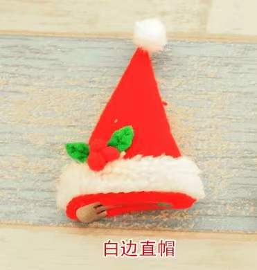 Jin Ming Guan nuevo producto de decoración de Navidad LED con lámpara sombrero de Navidad abrazadera para el cabello BB abrazadera para el cabello una variedad de opciones image 6