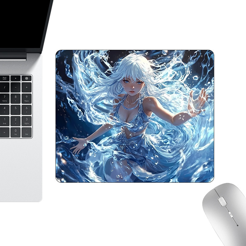二次元ゲームマウスパッド、厚みのあるエッジロックeスポーツ専用アニメキーボードパッド、大型の汚れ防止と耐摩耗性デスクパッド|undefined