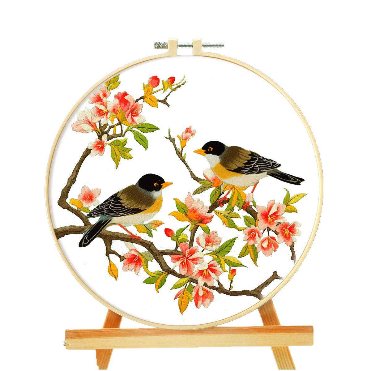 Mona Lisa Royal Cross Stitch Flower and Bird Series II Bolsa de costura inglesa hecha a mano para comercio exterior image 6