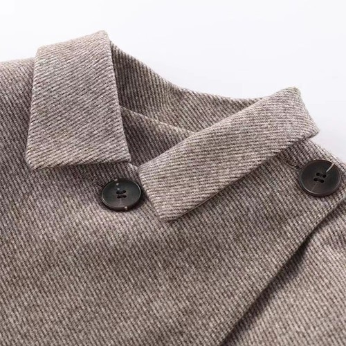 Korean Spring and Autumn Girls' Wool Blend Set Jacket Pencil Skirt Two-Piece Set Fashionable and Trendy