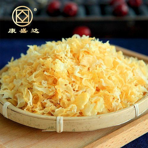 Kangwang Bulk 500g Gutian Tremella Shredded Dried Goods White Fungus Fragments Wholesale Ugly Ear Shredded Snow Fungus Wholesale Manufacturer