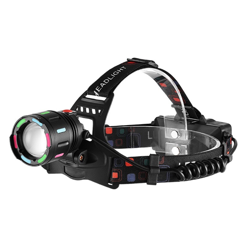 Luz transfronteriza 30W luz láser blanca de larga duración barra fluorescente telescópica zoom dopamina luz de pesca al aire libre