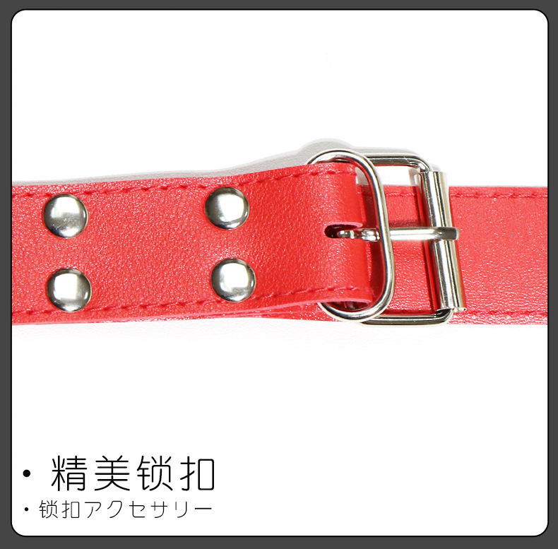 Split Leg Bondage Belt with Handcuffs and Nipple Clamps for Couples — detail image 13